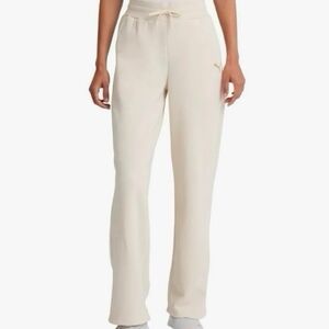 Woman's Fleece Straight Leg Tan Sweatpant - Puma - XXL